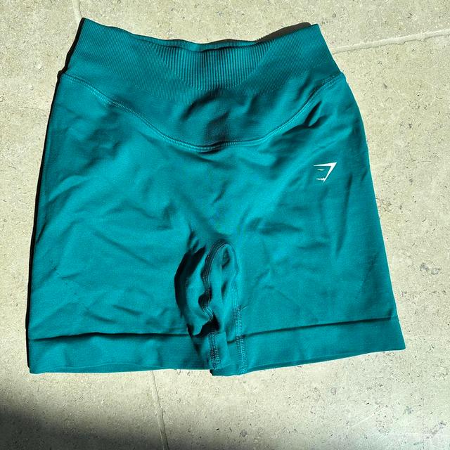 Gymshark Women's Shorts - Blue/Green - XS on Productcaster.