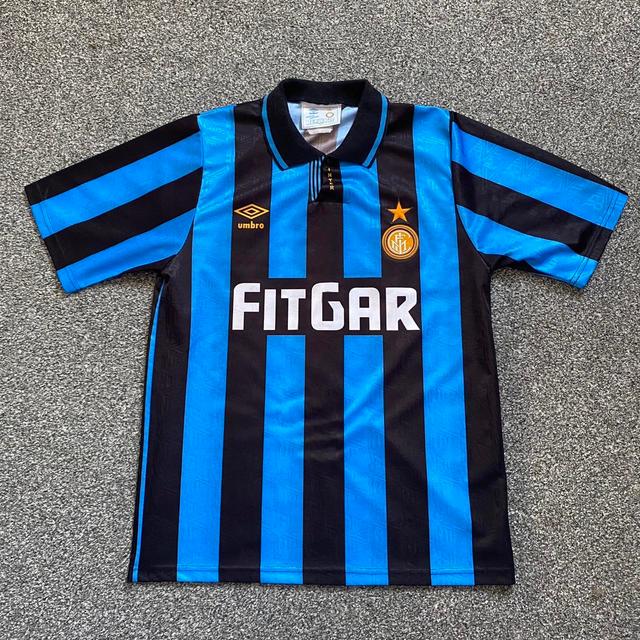 Umbro Men's Top - Blue/Black - M on Productcaster.