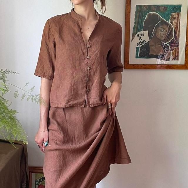 Vintage Women's Shirt - Brown - 10 on Productcaster.