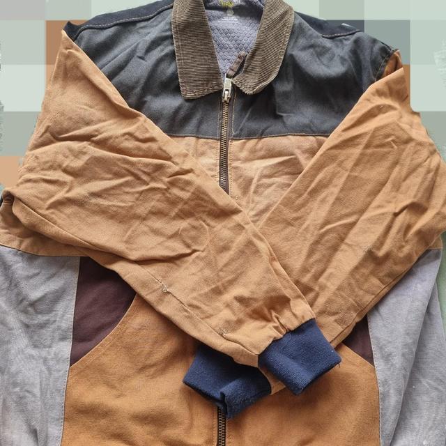 Carhartt Men's Cotton Jacket - Tan/Multi - M on Productcaster.