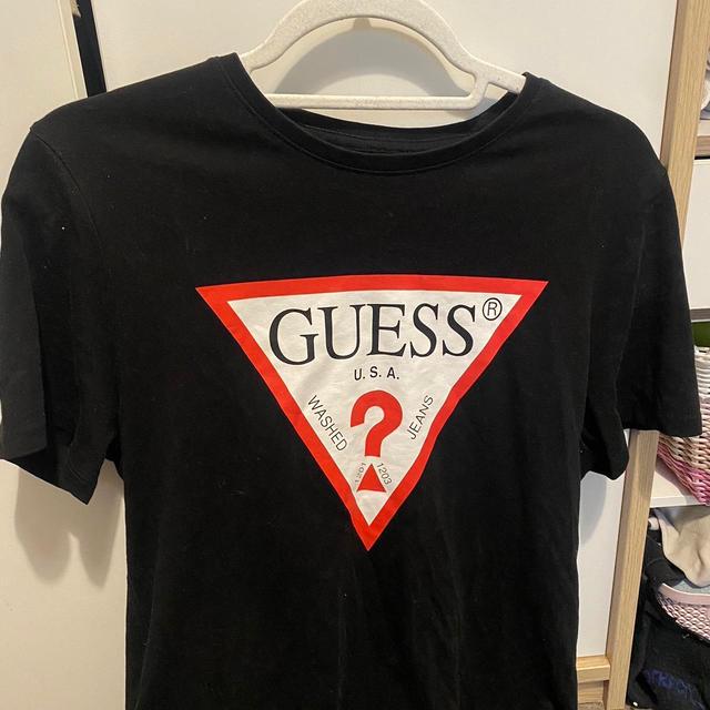 Guess Women's T-shirt - Black - 8 on Productcaster.