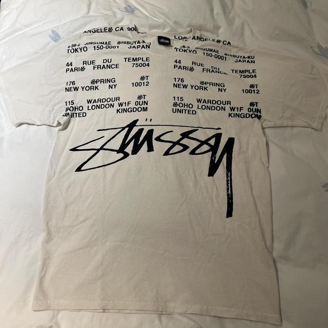 Stüssy Men's T-shirt - White/Cream - M on Productcaster.