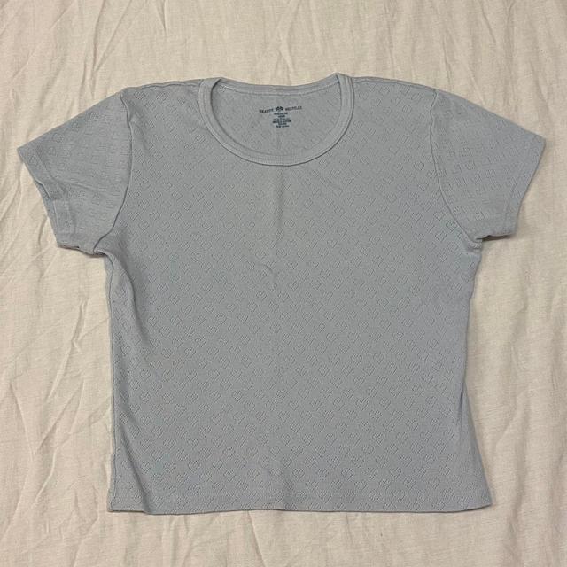 Brandy Melville Women's T-shirt - Blue - One size on Productcaster.