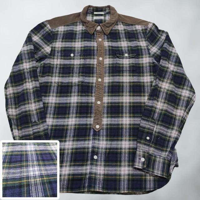 AllSaints Men's Shirt - Green/Multi - M on Productcaster.