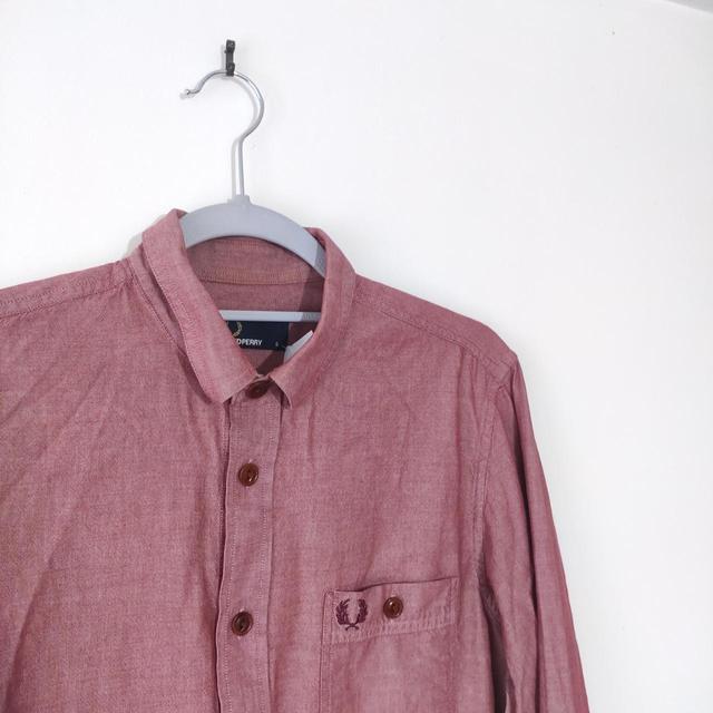 Fred Perry Men's Shirt - Burgundy/Red - S on Productcaster.