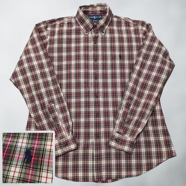 Ralph Lauren Men's Shirt - Red/Multi - L on Productcaster.