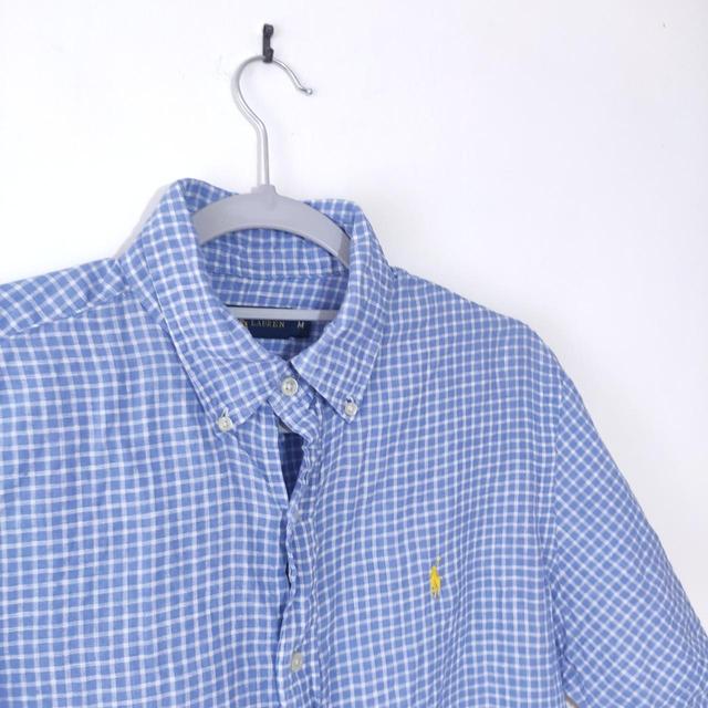 Ralph Lauren Men's Shirt - White/Blue - M on Productcaster.