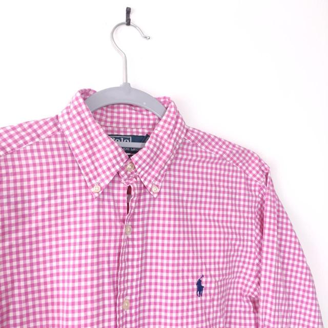 Ralph Lauren Men's Shirt - White/Pink - S on Productcaster.