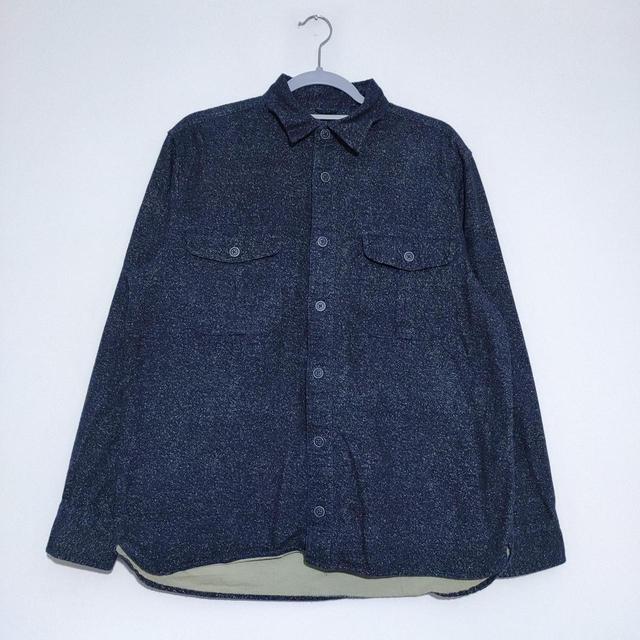 Vintage American Men's Shirt - Blue/Navy - M on Productcaster.