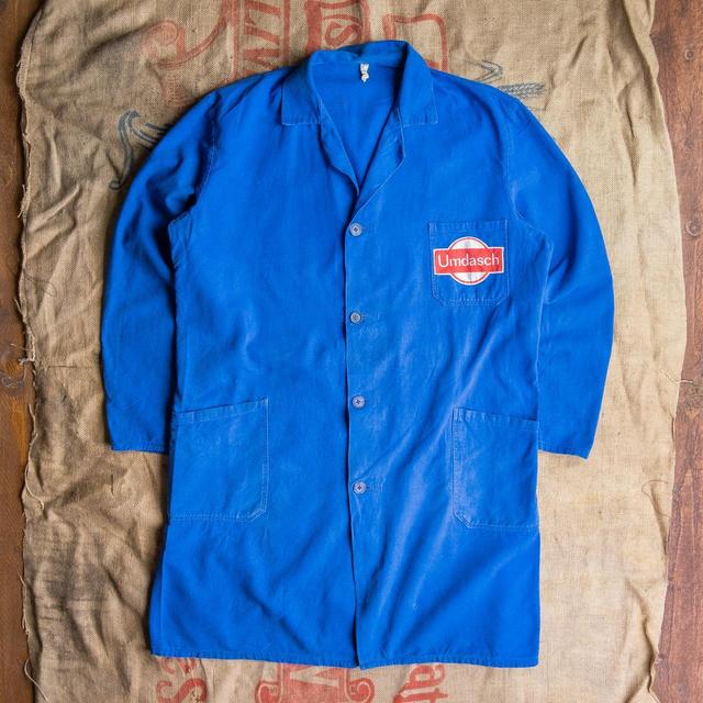 Vintage Men's Shacket Jacket - Blue - L on Productcaster.