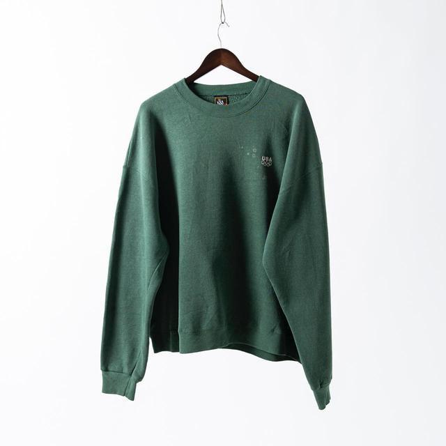 American Vintage Men's Sweatshirt - Green - XXL on Productcaster.