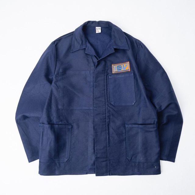 Vintage Men's Lightweight Jacket - Blue - L on Productcaster.