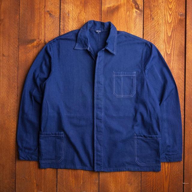 Vintage Men's Lightweight Jacket - Blue - XL on Productcaster.