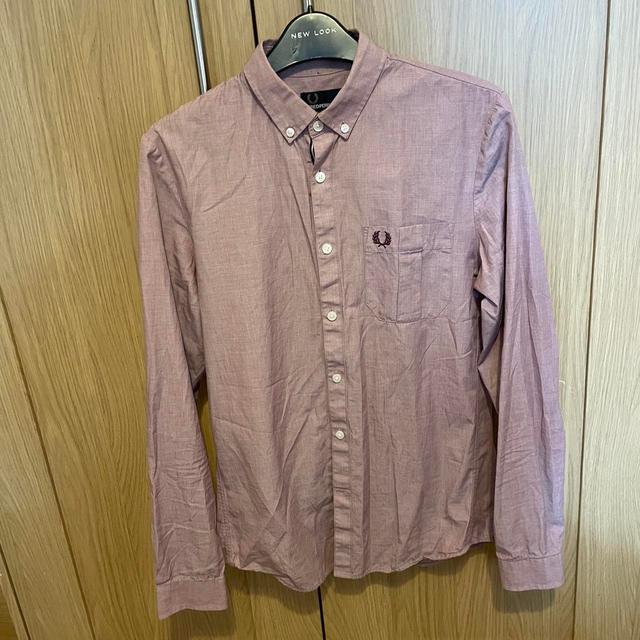 Fred Perry Men's Shirt - Pink - S on Productcaster.