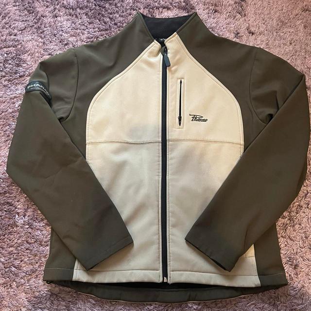 Vintage Men's Jacket - Khaki - L on Productcaster.