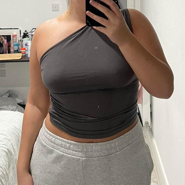 SHEIN Women's Crop top - Grey - S on Productcaster.