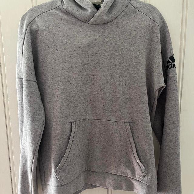 Adidas Men's Hoodie - Grey - S on Productcaster.