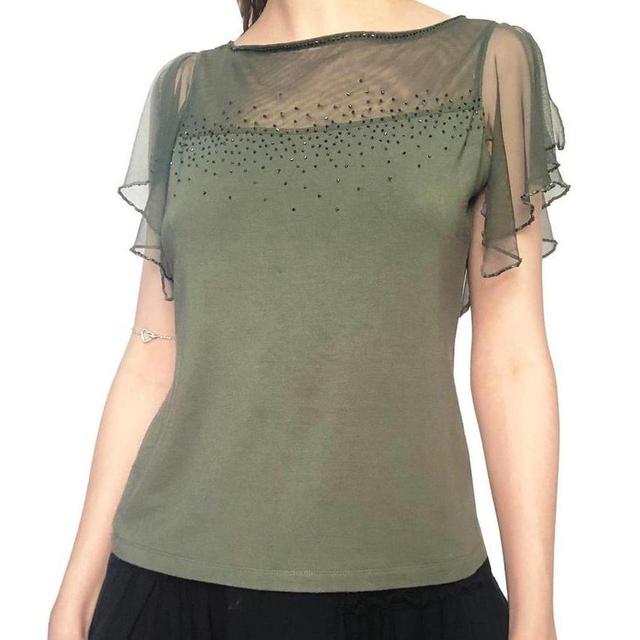 Monsoon Women's T-shirt - Green - 12 on Productcaster.