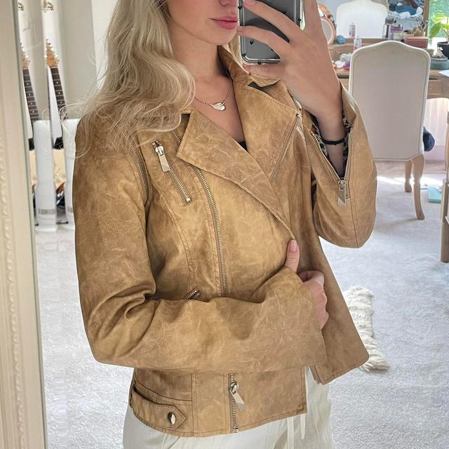 Forever 21 Women's Blazer Jacket - Tan - M on Productcaster.