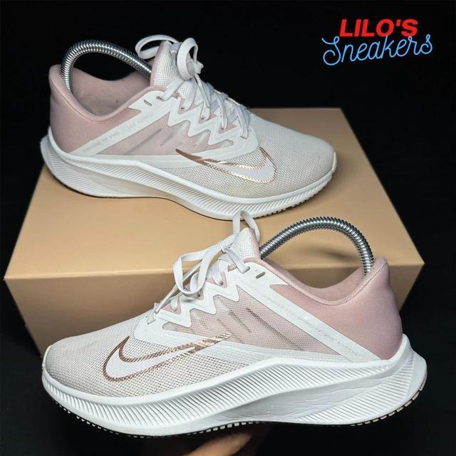 Nike Women's Trainers - White/Pink - UK 5 on Productcaster.