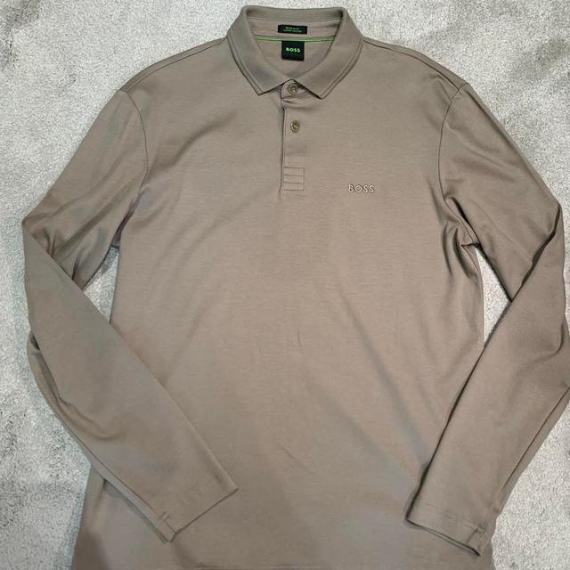 BOSS Men's Polo shirt - Tan/Brown - L on Productcaster.