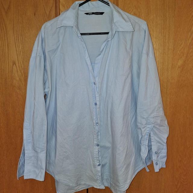 Zara Women's Shirt - Blue - XL on Productcaster.