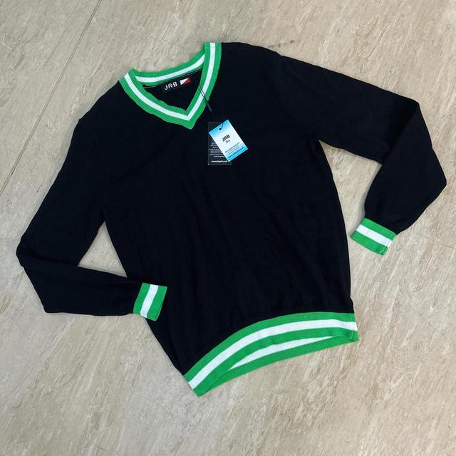 Women's Jumper - Black/Green - S on Productcaster.