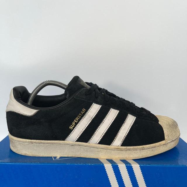 Adidas Men's Trainers - Black/White - UK 8 on Productcaster.