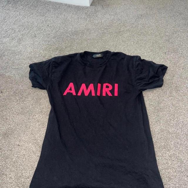 Amiri Men's T-shirt - Black - S on Productcaster.