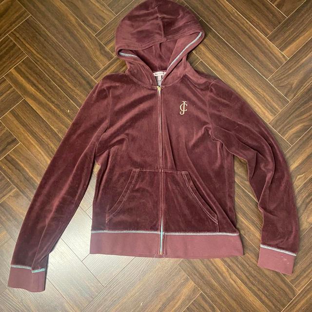 Juicy Couture Women's Hoodie - Burgundy - S on Productcaster.