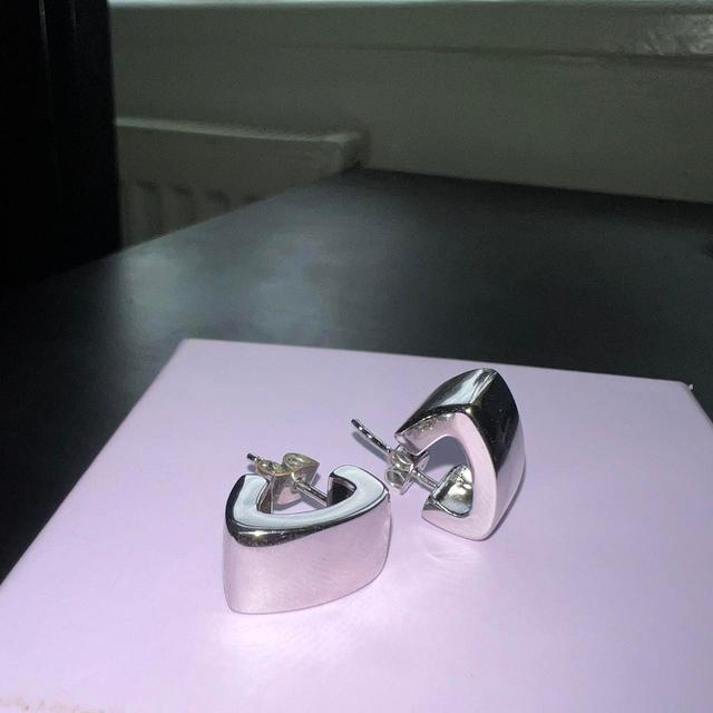 Women's Earrings - Silver on Productcaster.