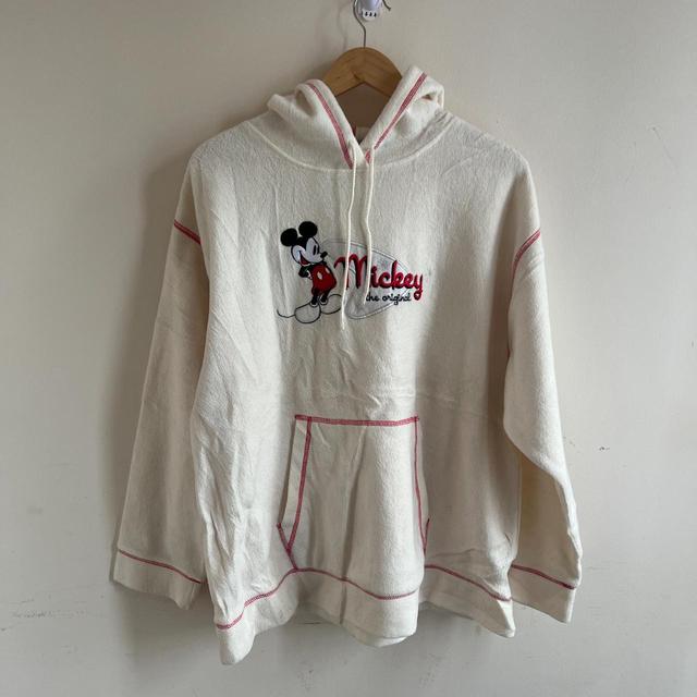 Disney Women's Hoodie - White/Cream - XL on Productcaster.