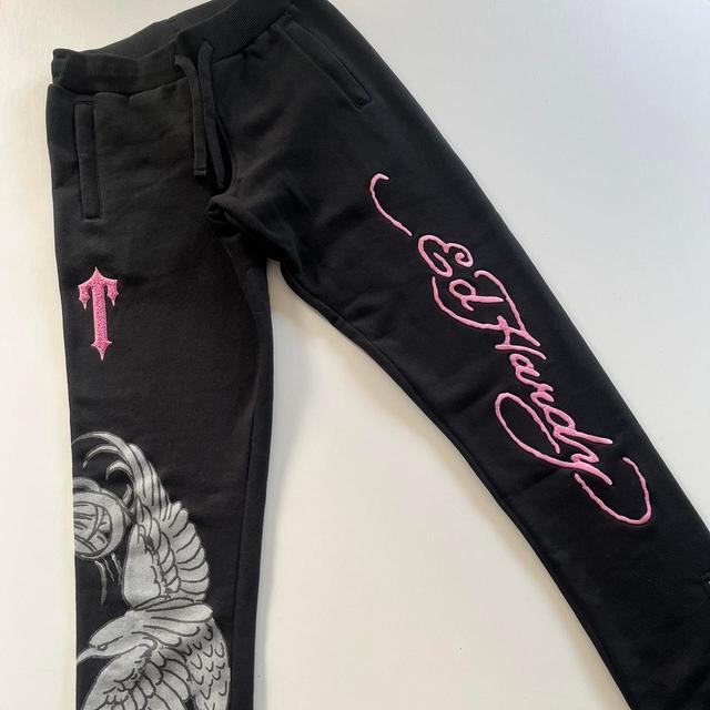 Ed Hardy Men's Sweatpants - Black/Multi - S on Productcaster.