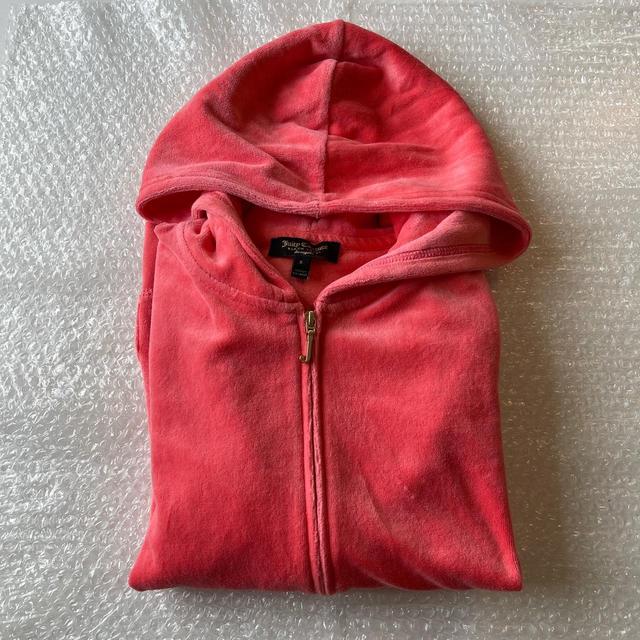 Juicy Couture Women's Hoodie - Orange/Pink - S on Productcaster.