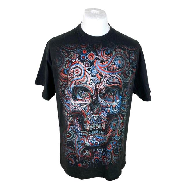 Vintage Men's T-shirt - Black - L on Productcaster.