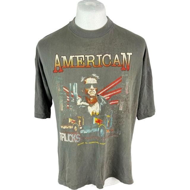 Vintage Men's T-shirt - Grey - L on Productcaster.