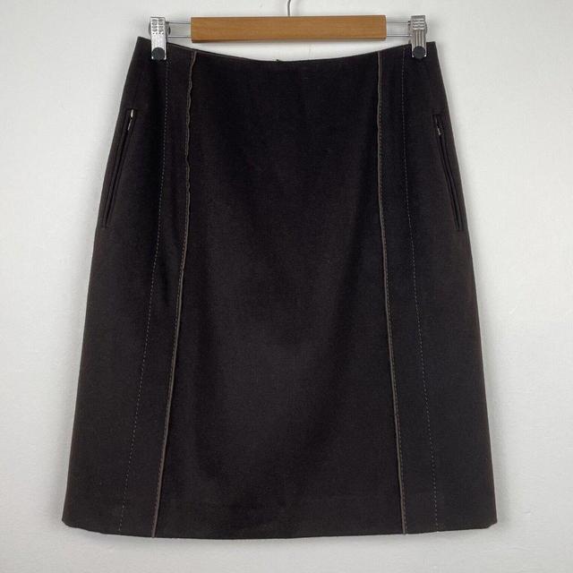 Preloved Women's Midi Skirt - Brown - 38" on Productcaster.