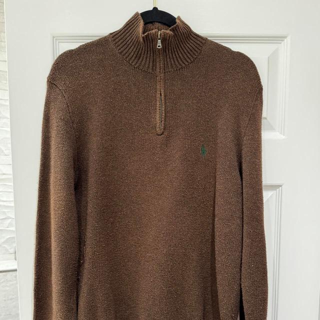 Ralph Lauren Men's Jumper - Brown/Tan - S on Productcaster.