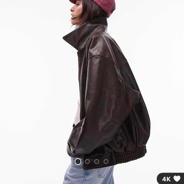 Topshop Women's Jacket - Brown/Black - S on Productcaster.