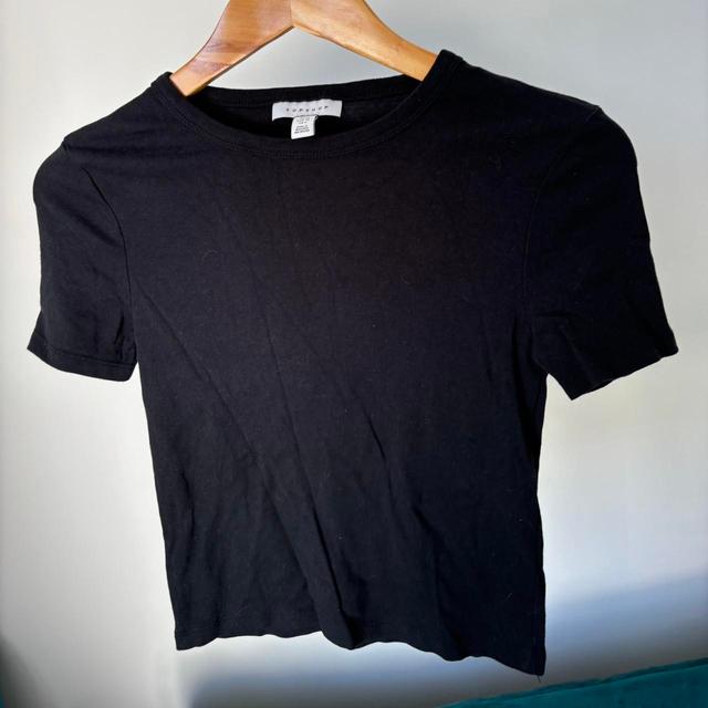 Topshop Women's T-shirt - Black - 10 on Productcaster.