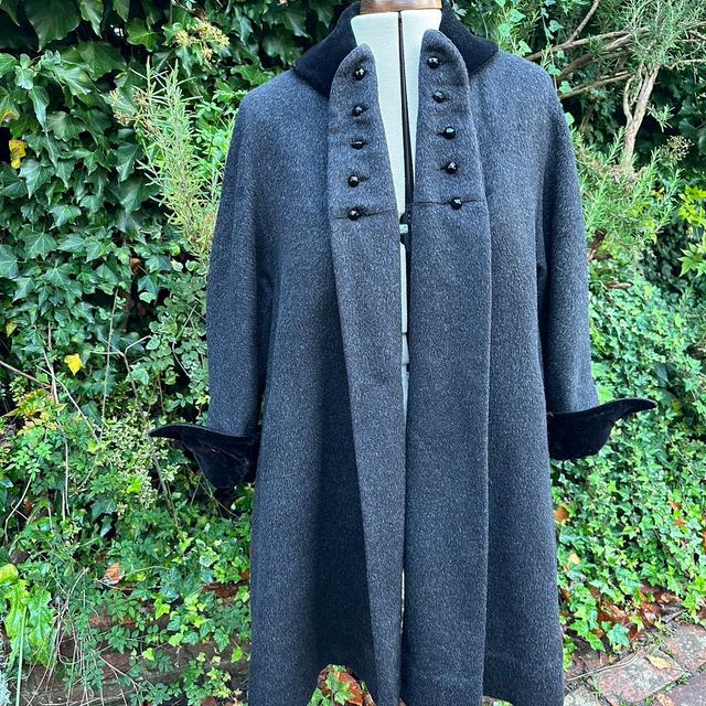 Vintage Women's Overcoat - Grey - M on Productcaster.