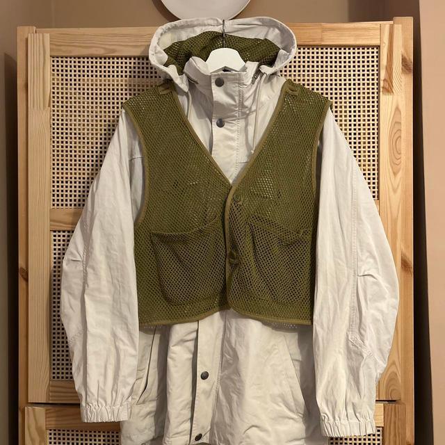 Aime Leon Dore Men's Windbreaker Jacket - Khaki/Cream - S on Productcaster.