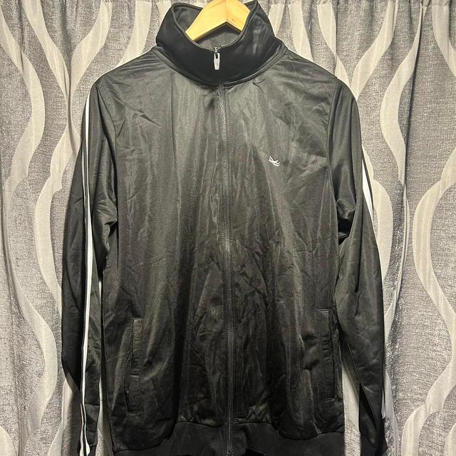 Vintage Men's Windbreaker Jacket - Black - M on Productcaster.