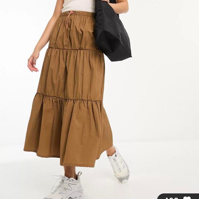 Basic Pleasure Mode Women's Casual Skirt - Brown - UK 12 on Productcaster.