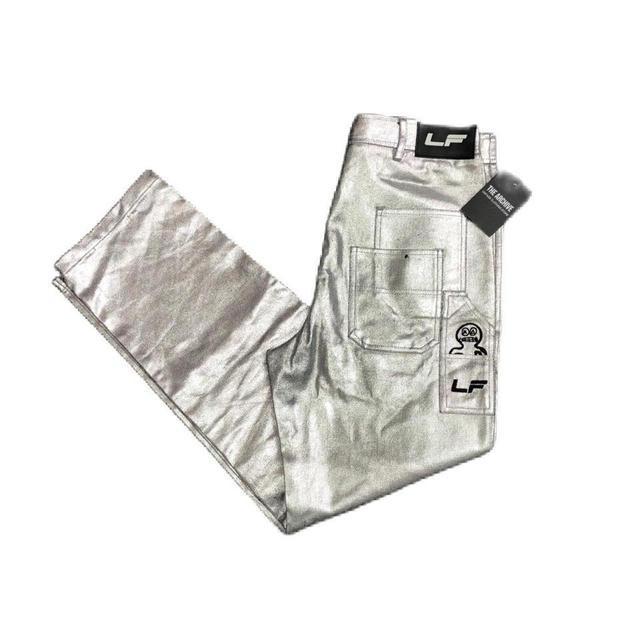 Designer Men's Jeans - Silver - 34" on Productcaster.