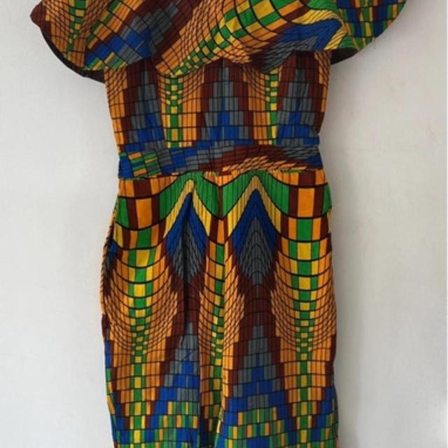 Handmade Women's Straight leg Jumpsuit - Multi/Yellow - UK 10 on Productcaster.