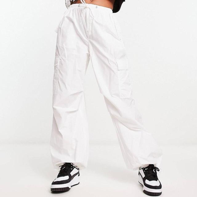 Bershka Women's Trousers - White - UK 8 on Productcaster.