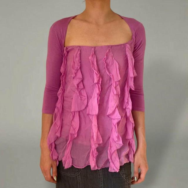 Vintage Women's Top - Purple - S on Productcaster.