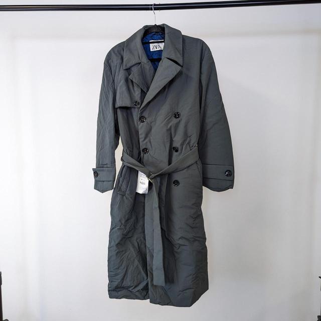 Zara Men's Trench - Blue - S on Productcaster.