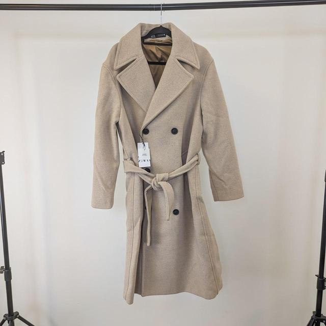 Zara Men's Overcoat - Tan - M on Productcaster.